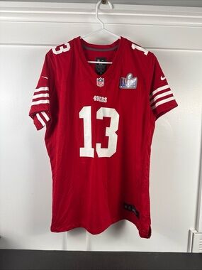 Nike Brock Purdy Super Bowl Red NFL Engineered Patch Jersey size XXL